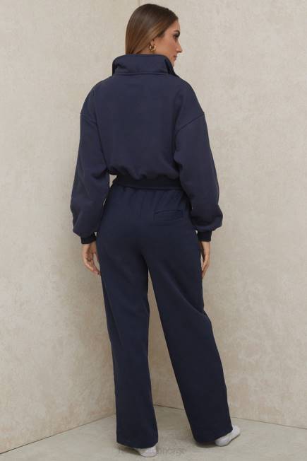 klær dina marine joggebukser med rett ben House of CB J6RL1001