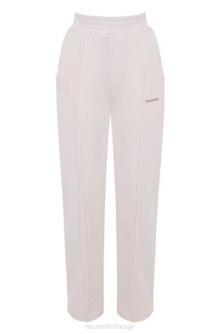 klær dina off white joggebukser med rett ben House of CB J6RL1002