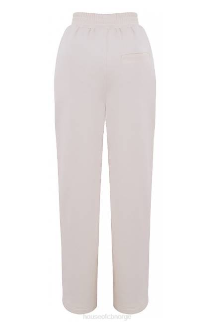klær dina off white joggebukser med rett ben House of CB J6RL1002