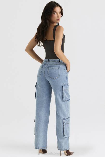 klær ria blå vaskede bruksjeans House of CB J6RL639