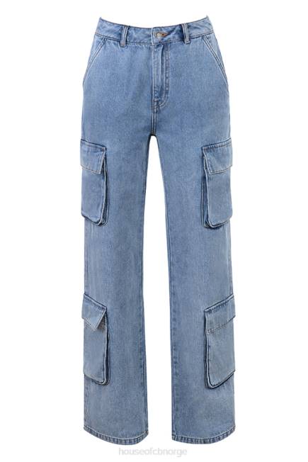 klær ria blå vaskede bruksjeans House of CB J6RL639