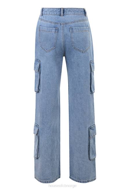klær ria blå vaskede bruksjeans House of CB J6RL639