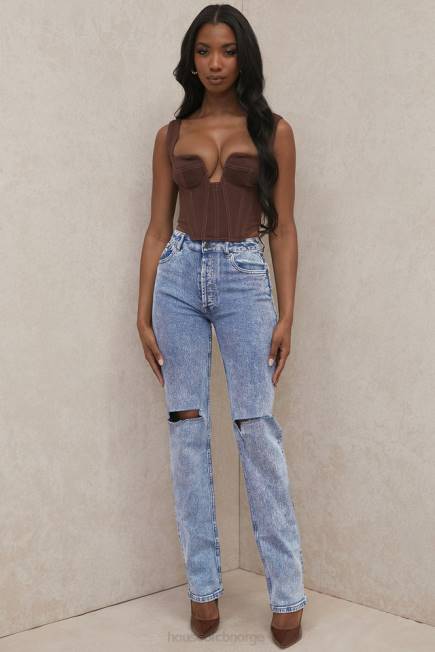 klær tate blue vintage fit antikke vask jeans House of CB J6RL642