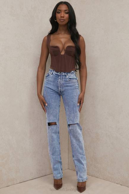 klær tate blue vintage fit antikke vask jeans House of CB J6RL642