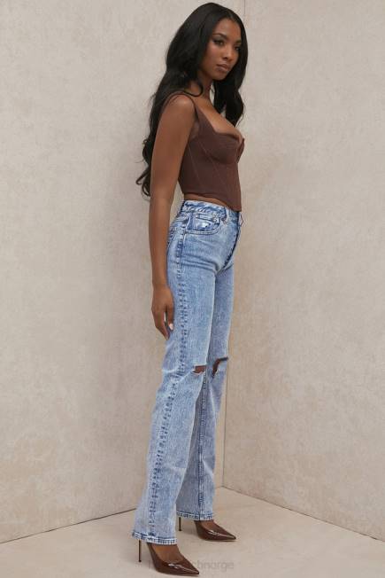 klær tate blue vintage fit antikke vask jeans House of CB J6RL642
