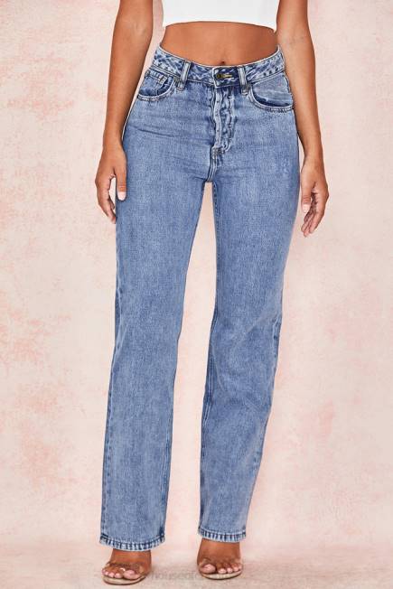 klær yara vintage-fit jeans med høy midje House of CB J6RL646