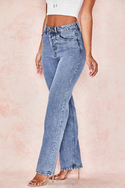 klær yara vintage-fit jeans med høy midje House of CB J6RL646