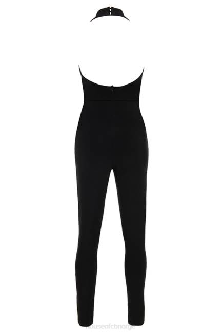klær anaise svart korsett bandasje jumpsuit House of CB J6RL867