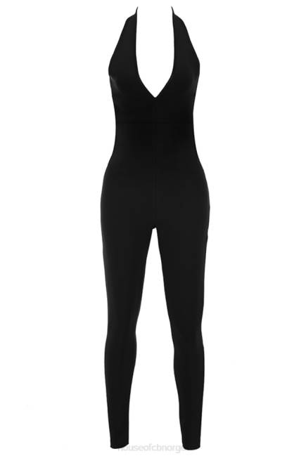 klær anaise svart korsett bandasje jumpsuit House of CB J6RL867