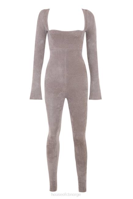 klær isis mink heavy chenille loungewear jumpsuit House of CB J6RL881