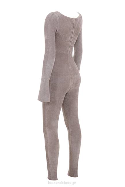 klær isis mink heavy chenille loungewear jumpsuit House of CB J6RL881