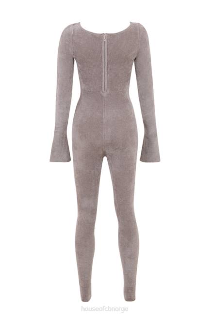 klær isis mink heavy chenille loungewear jumpsuit House of CB J6RL881