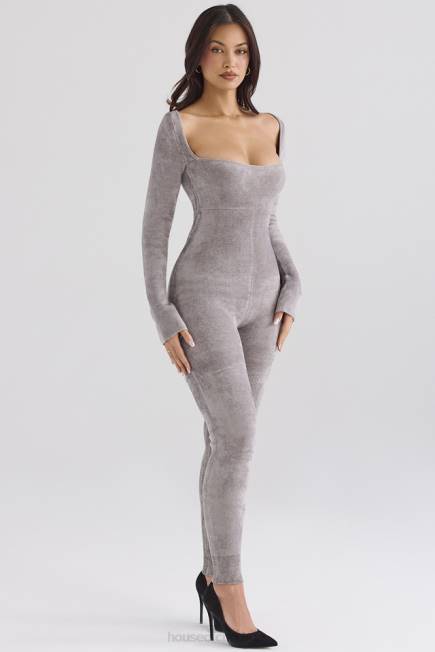 klær isis mink heavy chenille loungewear jumpsuit House of CB J6RL881
