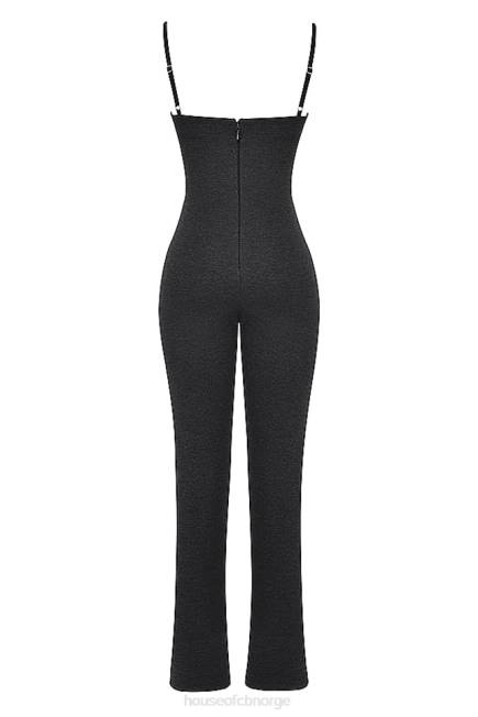 klær luisa charcoal loungewear jumpsuit House of CB J6RL885
