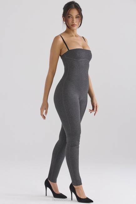 klær luisa charcoal loungewear jumpsuit House of CB J6RL885