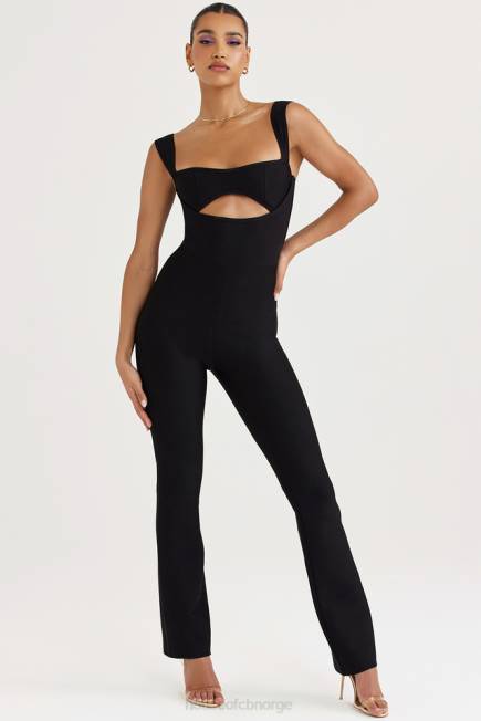 klær yasmeen svart bandasje jumpsuit House of CB J6RL933