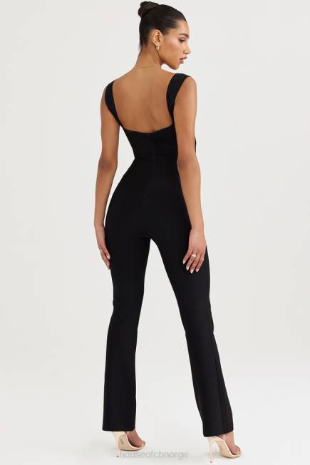 klær yasmeen svart bandasje jumpsuit House of CB J6RL933