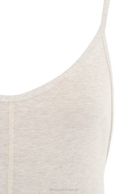 klær zahara milk marl jumpsuit med lav rygg House of CB J6RL1064