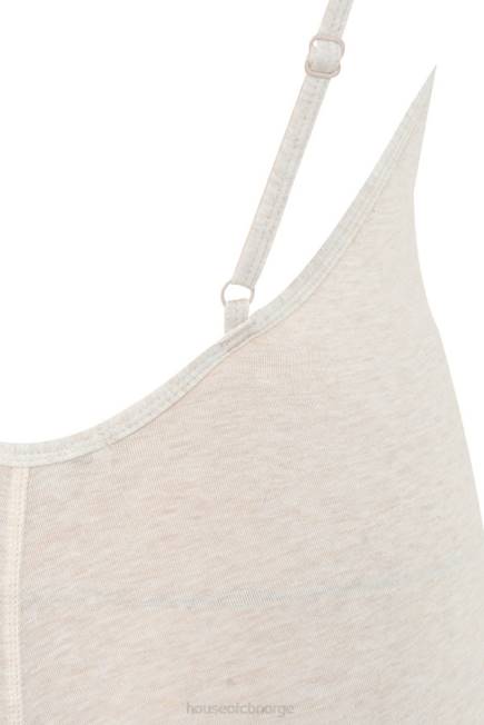 klær zahara milk marl jumpsuit med lav rygg House of CB J6RL1064