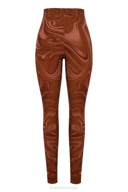 klær leggings med fiolett swirl mesh House of CB J6RL967