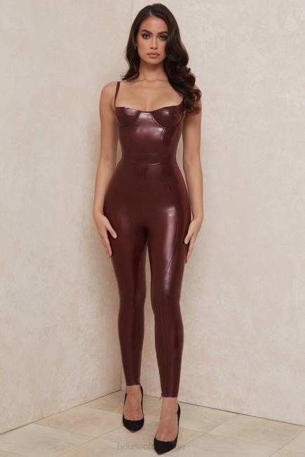 klær lia rosin latex leggings med høy midje House of CB J6RL1003