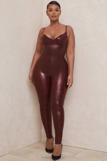 klær lia rosin latex leggings med høy midje House of CB J6RL1003