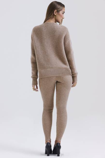 klær rosmina barley leggings i naturlig ull House of CB J6RL824