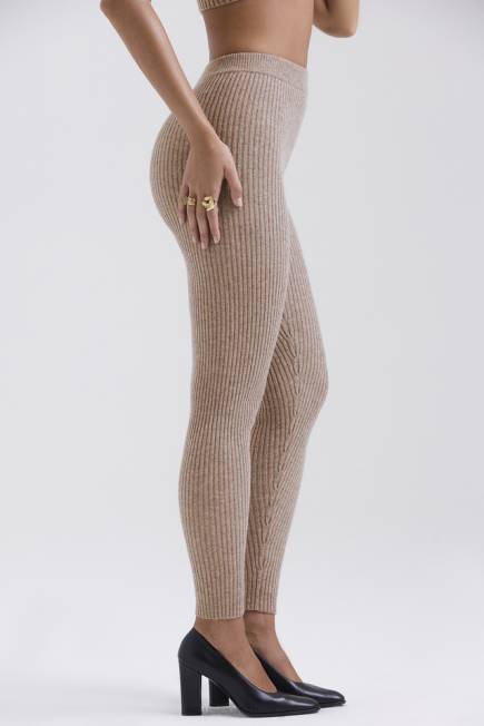 klær rosmina barley leggings i naturlig ull House of CB J6RL824