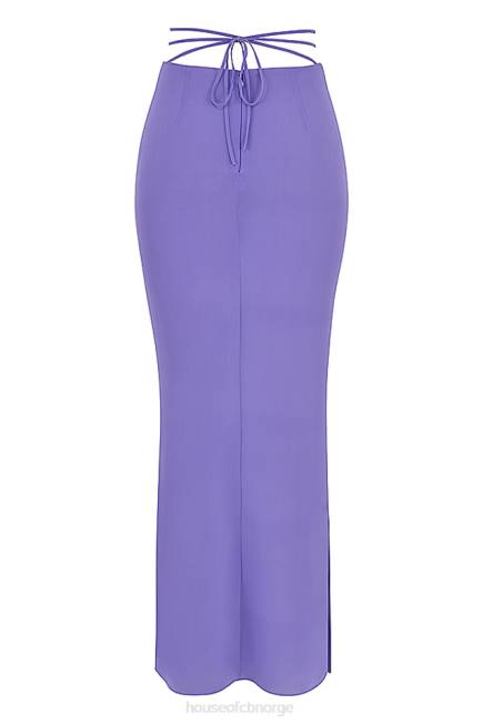 klær amalfi fiolett maxi skjørt House of CB J6RL930