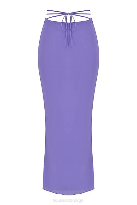 klær amalfi fiolett maxi skjørt House of CB J6RL930