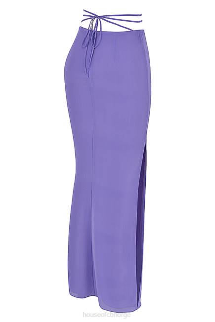 klær amalfi fiolett maxi skjørt House of CB J6RL930