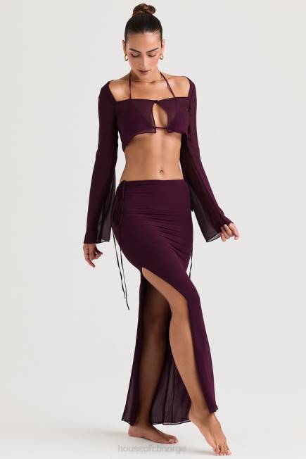 klær amalfi sviske cutout maxi skjørt House of CB J6RL931