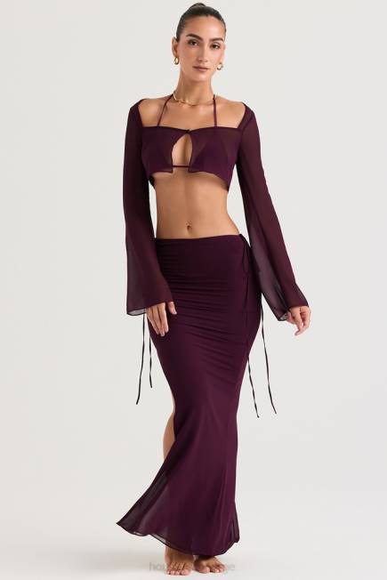 klær amalfi sviske cutout maxi skjørt House of CB J6RL931