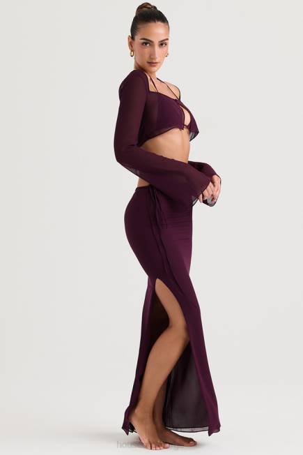 klær amalfi sviske cutout maxi skjørt House of CB J6RL931
