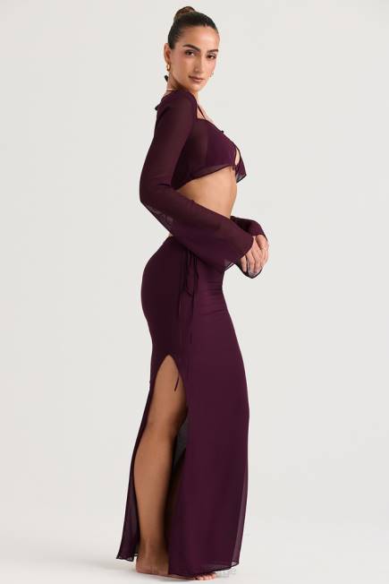 klær amalfi sviske cutout maxi skjørt House of CB J6RL931