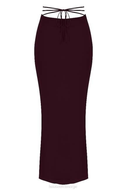 klær amalfi sviske cutout maxi skjørt House of CB J6RL931