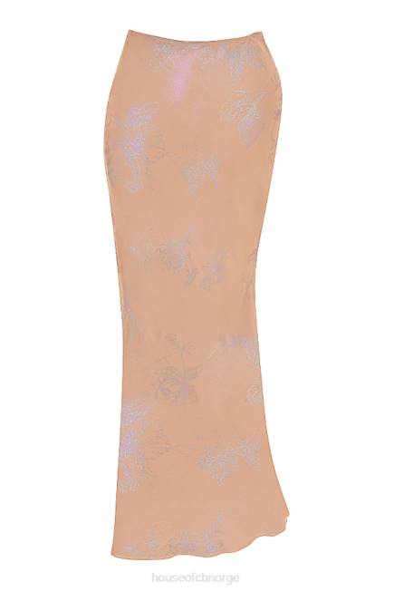 klær dyana shimmer cafe au lait bias cut maxi skjørt House of CB J6RL890