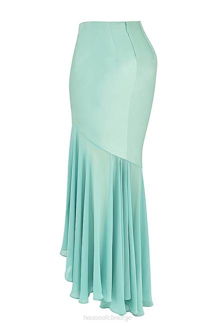 klær lila jade volanger maxi skjørt House of CB J6RL915