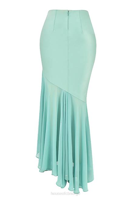 klær lila jade volanger maxi skjørt House of CB J6RL915