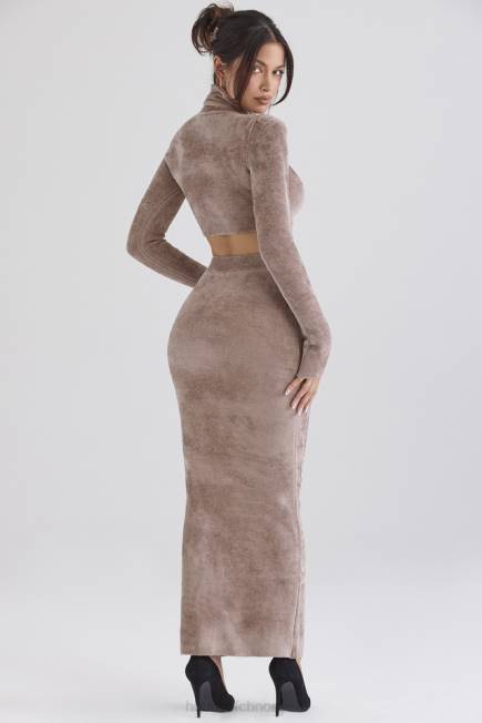klær rene rose chenille maxi skjørt House of CB J6RL882