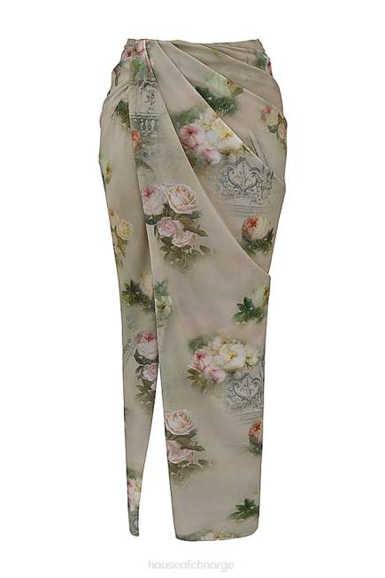 klær vesper vintage floral maxi skjørt House of CB J6RL869