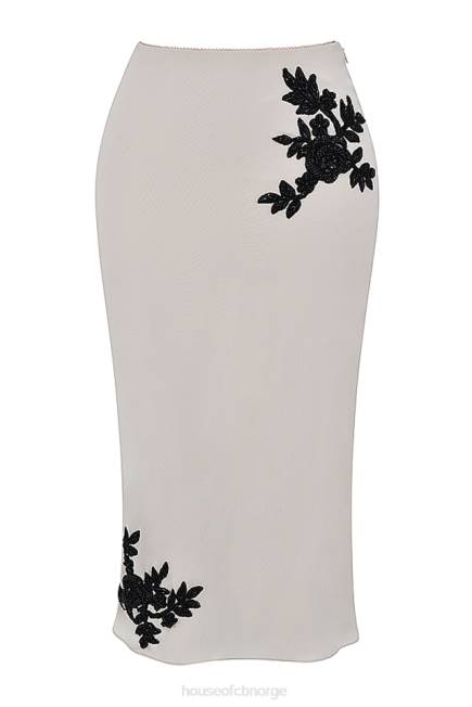 klær amal champagne beaded midiskjørt House of CB J6RL872