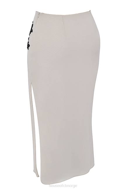 klær amal champagne beaded midiskjørt House of CB J6RL872