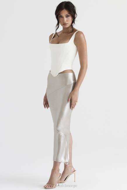 klær colette shimmer champagne midiskjørt House of CB J6RL898