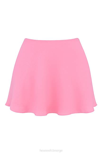 klær lil fransk rosa flytende miniskjørt House of CB J6RL852