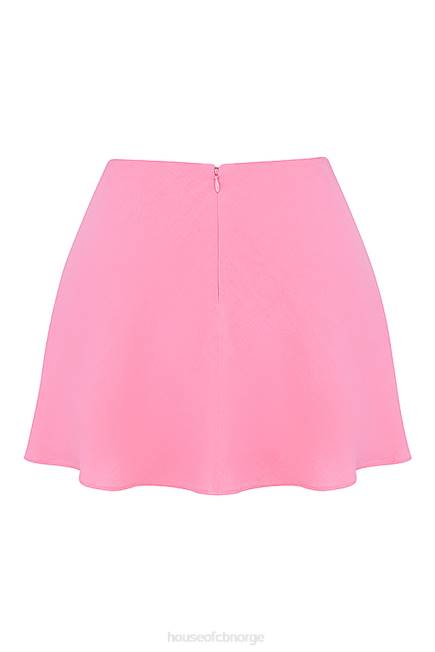 klær lil fransk rosa flytende miniskjørt House of CB J6RL852