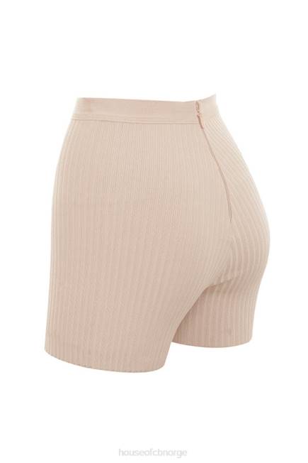 klær eden beige bandasjeshorts House of CB J6RL1016