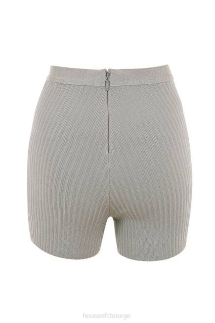 klær eden grå marl bandasjeshorts House of CB J6RL982
