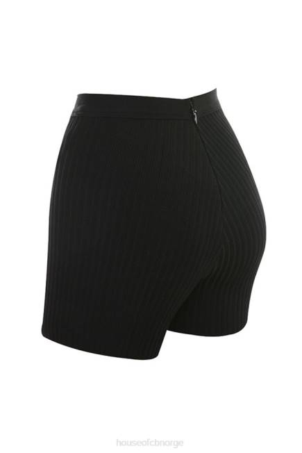 klær eden svart bandasjeshorts House of CB J6RL1014