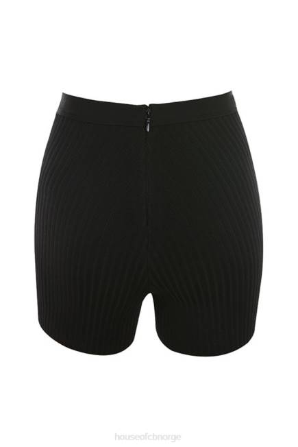 klær eden svart bandasjeshorts House of CB J6RL1014